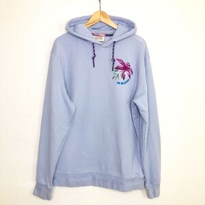 Scotch and Soda XL embroidered graphic print “ In Bloom” hooded sweatshirt